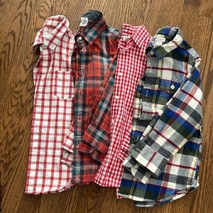 COPY - Lot of 4 Crewcuts Long-Sleeve Button Down Shirts.
